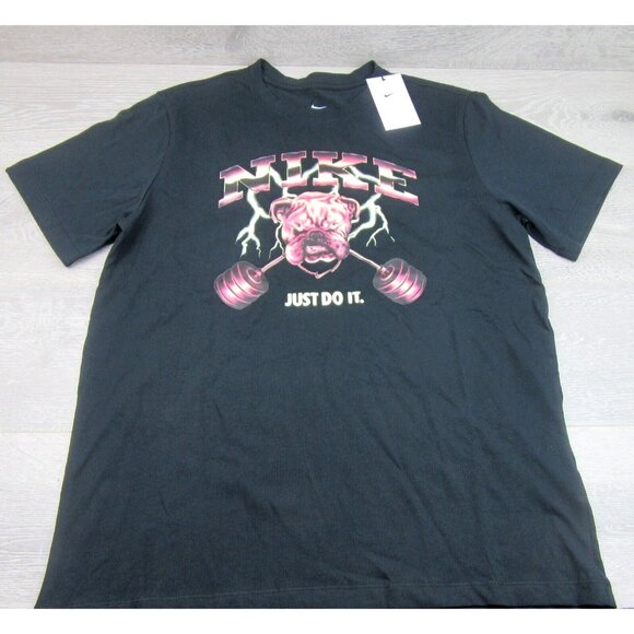 Nike Fitness Graphic T-Shirt Mens Size Large Black TEE NEW - Picture 2 of 11